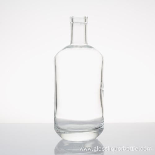 500ml Short Clear Glass Cider Bottle